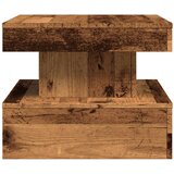  Stolić za kavu s LED svjetlima boja staro drvo 50 x 50 x 40 cm | shoptok.hr