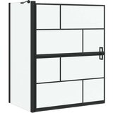  Ekran za kadu i tuš Crna i prozirna 100 x 67 x 129.5 cm | shoptok.hr