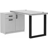 Stolarz-Lempert Pisalna miza s komodo Malta - svetlo siva 140 LG/LG/LG