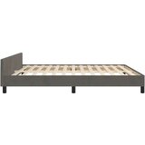  Posteljni okvir z vzglavjem temno siv 160x200 cm žamet, (20788032) | Shoptok.si