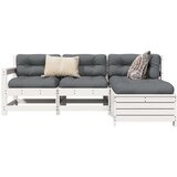  4-dijelni set vrtnih sofa od masivne borovine bijeli Cijene