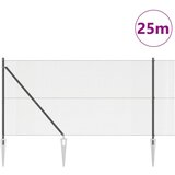 vidaXL Varjena žična ograja z 13 špicami Siva 1,2x25 m Jeklo | Shoptok.si