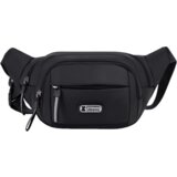 INF Moška večnamenska najlonska torbica za okoli pasu Black, (21296772) | Shoptok.si