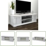 The Living Store TV stojalo belo iz lesa - TV Stojalo, (21740574) | Shoptok.si