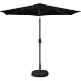 vidaXL Zunanje senčilo z LED lučmi 270 x 270 cm Poliester Črna, (5000247849) | Shoptok.si
