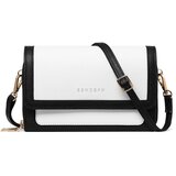INF Elegantna ženska torba za na ramo z dvojno zadrgo Black&White, (21781455) | Shoptok.si