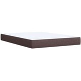 vidaXL Box spring postelja z vzmetnico temno rjava 160x200 cm blago, (21307868) | Shoptok.si