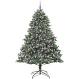 vidaXL Umestno božično drevo med 300 LED Zelena 140 x 140 x 210 cm | Shoptok.si