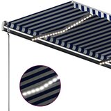  Tenda na ručno uvlačenje LED 300 x 250 cm plavo-bijela | shoptok.hr