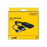 VGA / HDMI adapter [1x VGA-utikač => 1x HDMI-utičnica] crne boje