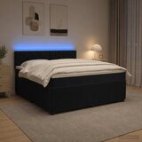  Boxspring krevet s madracem Crna 140 x 200 cm Baršun | shoptok.hr