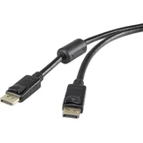 Renkforce DisplayPort priključni kabel [1x DisplayPort utikač - 1x DisplayPort utikač] 1 m crna