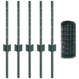 Euro ograda s postom 10 x 0,4 m Čelik premazan PVC-om Zelena | shoptok.hr