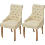 Maison Chic Jedilni stoli - Vzorci stoli 2 kosa krem blago A285, (22032408) | Shoptok.si