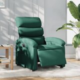 Maison Chic Električni naslanjač - Relax naslanjač temno zeleno blago, (22061505) | Shoptok.si