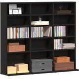 Ormarić za CD-ove crni hrast 100x23x89,5 cm inženjerski drvo | Eponuda.ba