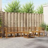  Set vanjskih sofa 7 kom. Prirodna Čvrsto drvo akacije | shoptok.hr