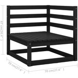  Kutna vrtna sofa s antracit jastucima od masivne borovine | shoptok.hr
