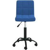 vidaXL Okretna uredska stolica plava baršunasta | shoptok.hr