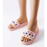  Pink Embellished Montesarchio Flip-Flops | ePonuda.com
