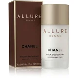 Allure Homme deodorant v stiku brez aluminija 75 ml za moške