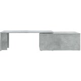  Stolić za kavu siva boja betona 150 x 50 x 35 cm od iverice | shoptok.hr
