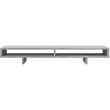 vidaXL Stojalo za zaslon siva sonoma 100x27x15 cm inženirski les | Shoptok.si