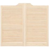 vidaXL Swing Doors Louvred Design 2-Pair 90x100 cm masivni les bor | Shoptok.si
