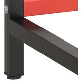  Okvir za radni stol mat crni i mat crveni 220x57x79 cm metalni | shoptok.hr