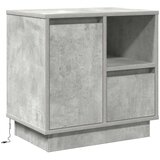  Noćni ormarić s LED-om Betonski sivi 50x34 5x50 cm | shoptok.hr