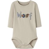 name it Pajac/bodi 'NBMVROELS' mornarska / opal / rjava / greige | Shoptok.si