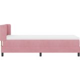 Box Spring Krevet s Madracem Ružičasti 80x200 cm Baršun | shoptok.hr
