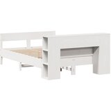  Krevet s regalom z knjige bez madraca bijeli 135x190cm borovina | shoptok.hr