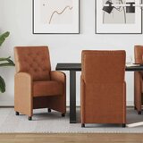 vidaXL Trpezarijske stolice 2 pcs Smeđa 58 x 67 x 97 cm Umjetna koža Cijene