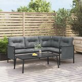 vidaXL Vrtni stolić za kavu antracit 110 x 55 x 35 cm čelični Cijene