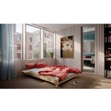 Karup Design Smeđi bračni krevet od masivnog bora s podnicom 160x200 cm Social – | shoptok.hr