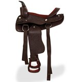 Western Sedlo, Uzda i Obujmica Prava Koža 12 " Smeđe | shoptok.hr
