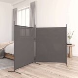 Sobna pregrada s 2 panela antracit 348 x 180 cm od tkanine Cijene