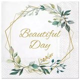  Serviete za decoupage Leaves Frame - 1 kos | Shoptok.si