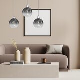  Luster na sajli MONTE 3xE27/60W/230V Ø 20 cm mat hrom | Eponuda.com