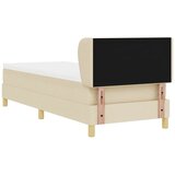  s opruga kutije s uzglavljem Krema 80 x 200 cm tkanina | shoptok.hr