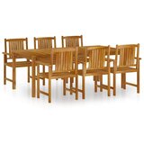  7-dijelni vrtni blagovaonski set od masivnog bagremovog drva | shoptok.hr