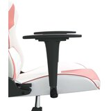  Gaming stol Bela in roza umetno usnje | Shoptok.si