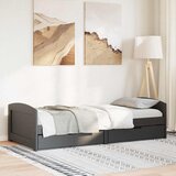  Dnevni krevet s 2 ladice bez madraca "IRUN" crni 90x200 cm | shoptok.hr