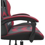  Igraća stolica crna i crvena boja vina od umjetne kože | shoptok.hr