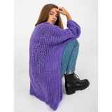 Fashion Hunters Purple cardigan with the addition of OH BELLA wool Cene