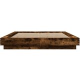 Posteljni okvir z LED lučkami dim. hrast 140x190 cm inž. les | Shoptok.si