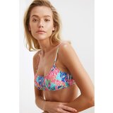 Trendyol Floral Patterned Gippie Bikini Top Cene