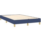  Box spring postelja z vzmetnico LED modra 120x200 cm blago | Shoptok.si