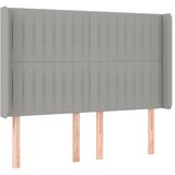  Krevet box spring s madracem LED svjetlosivi 140x190 cm tkanina | shoptok.hr